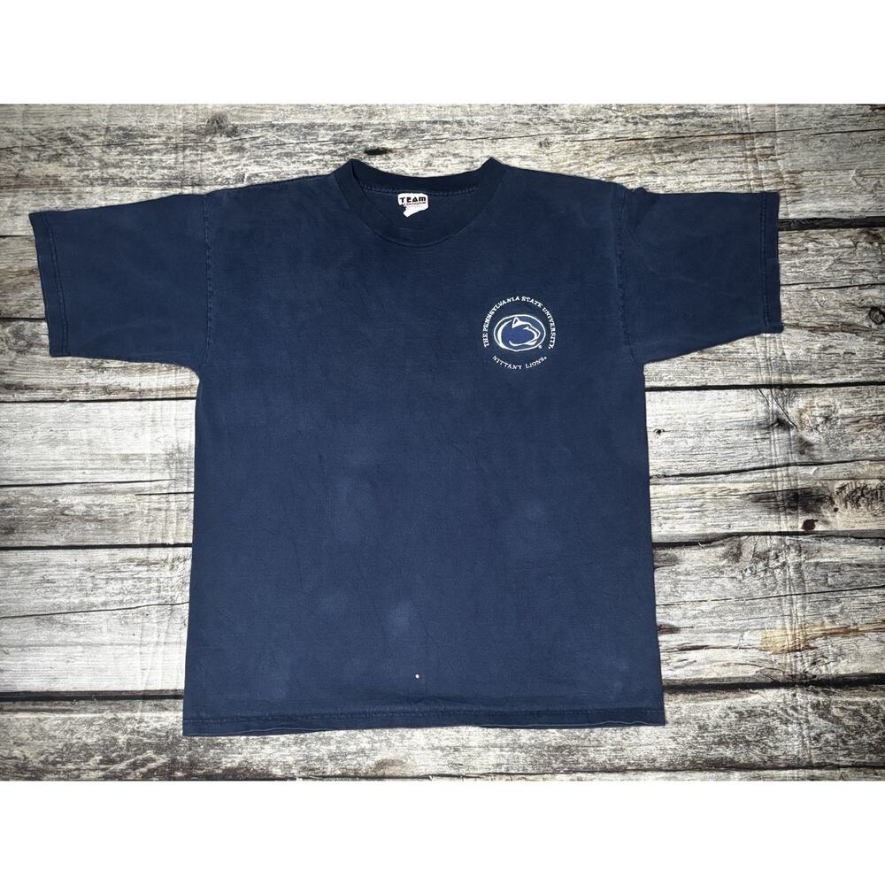 VTG Team Editions Penn State PSU Nittany Lions Embroidered T Shirt Mens Size XL